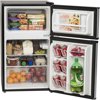 Arctic King 3.2 Cu Ft Two Door Mini Fridge with Freezer, Stainless Steel