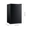 Galanz 3.5 Cu Ft Single Door Mini Fridge GL35BK, Black