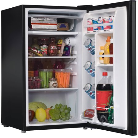 Galanz 3.5 Cu Ft Single Door Mini Fridge GL35BK, Black