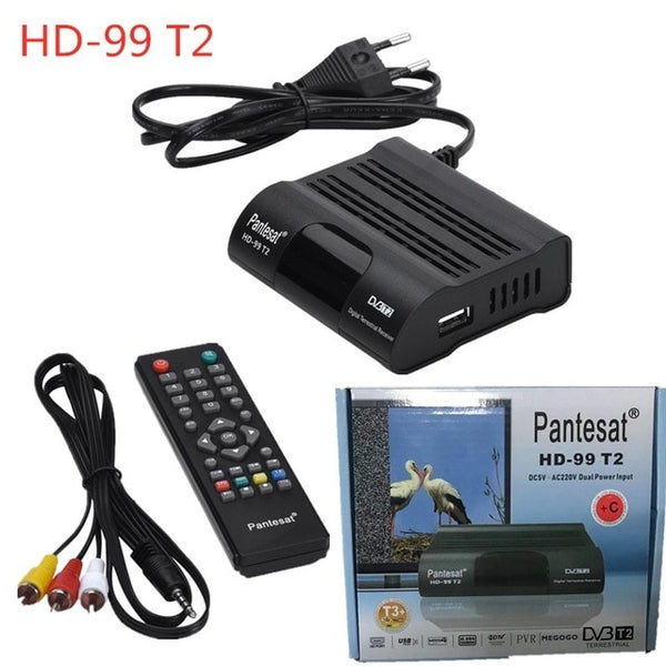 DVB HD-99 T2 Receiver Satellite Wifi Free Digital TV Box DVB T2 DVBT2 Tuner DVB C IPTV M3u Youtube Russian Manual Set Top Box