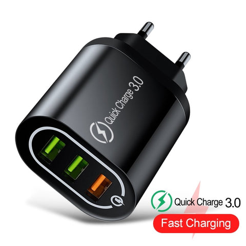 18W Quick Charge 3.0 QC3.0 USB Charger Fast Charger For Samsung S10 Xiaomi For iPhone11 X Wall Phone Charger For Huawei P30